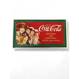 Vintage Coca-Cola metalna reklama "Four Seasons" 24×44 cm