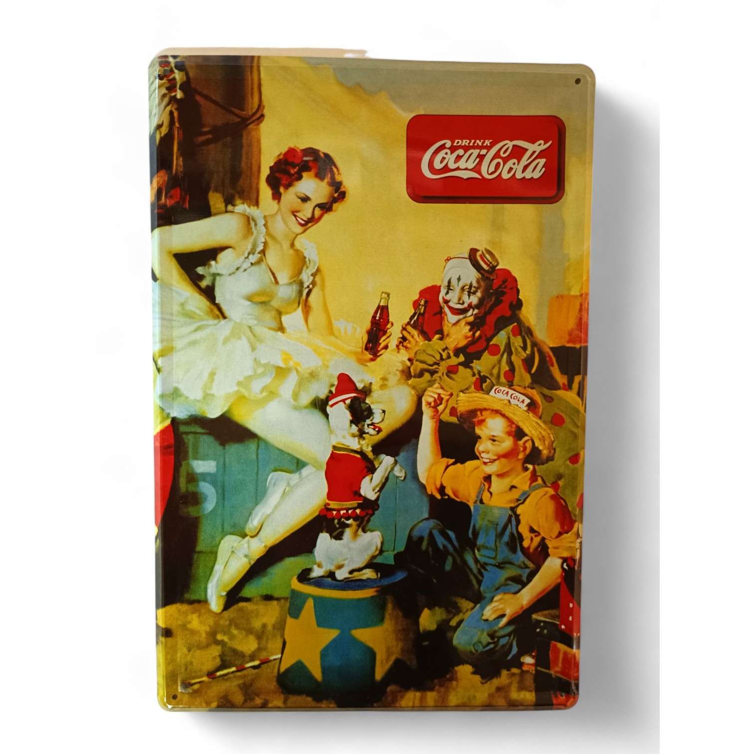 Vintage Metalna Reklama "Coca Cola Circus"