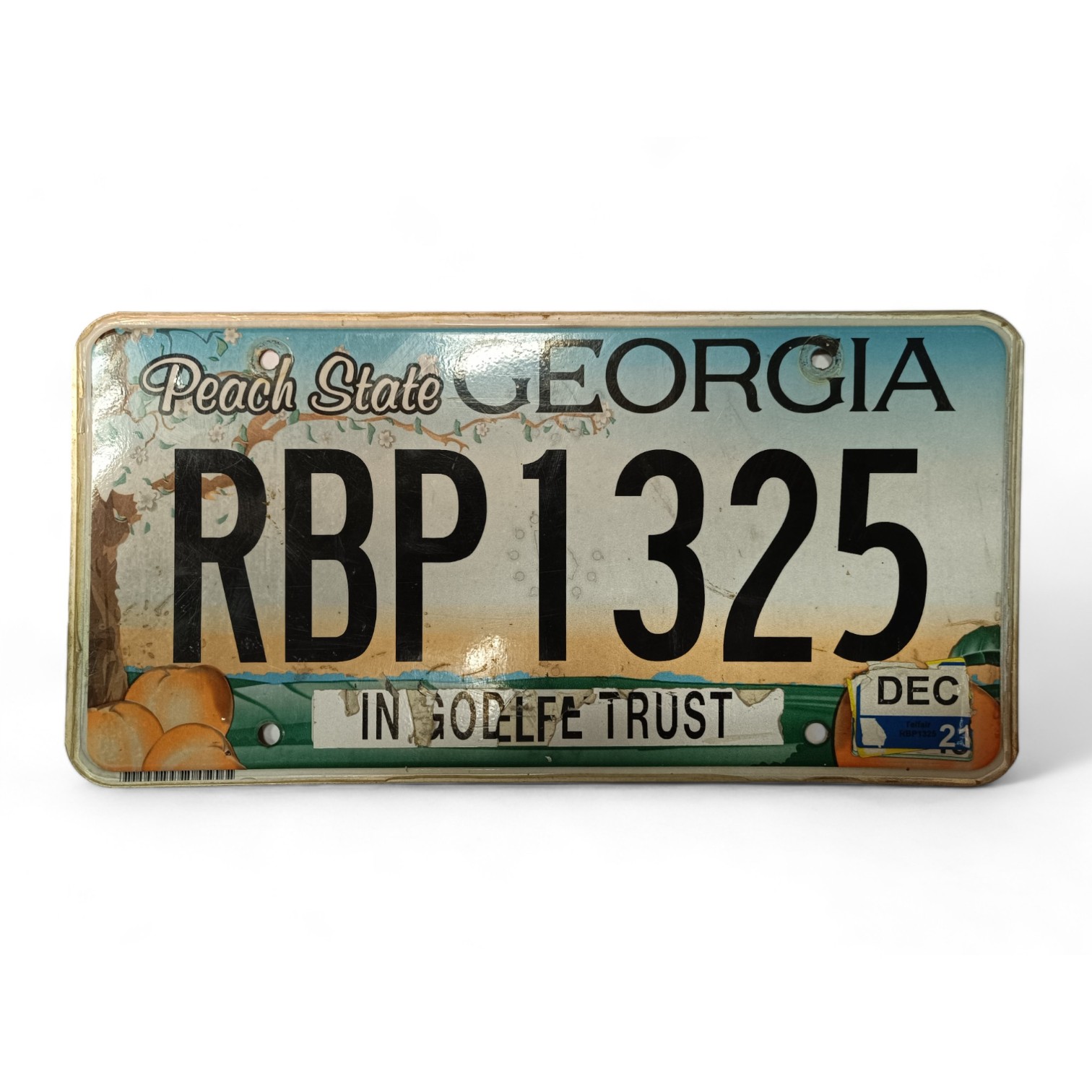 Američka registarska pločica Georgia "In God We Trust"