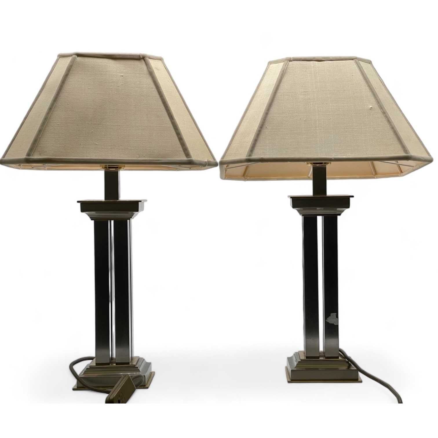 Dvije vintage dizajnerske stolne svjetiljke iz 50-ih