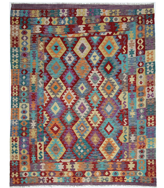 Orijentalni kilim ručno tkan u starom stilu Afghan Royal br. 1663