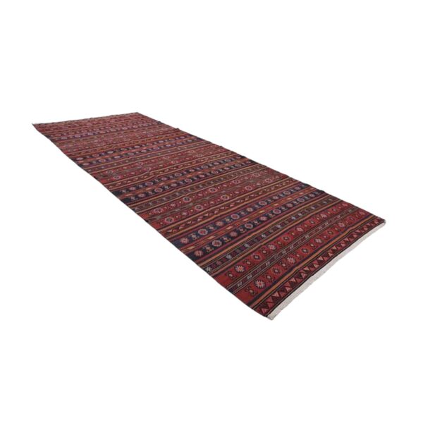 Moderni Kilim Ghashghai Fars br. 202360 - (460×180 cm) - Slika 3