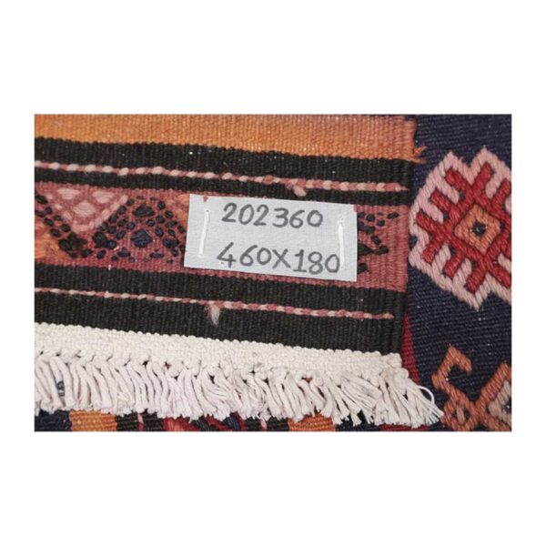 Moderni Kilim Ghashghai Fars br. 202360 - (460×180 cm) - Slika 11