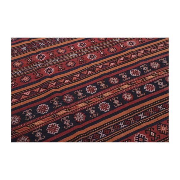 Moderni Kilim Ghashghai Fars br. 202360 - (460×180 cm) - Slika 8