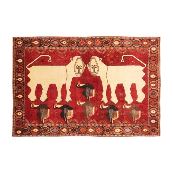 Perzijski tepih Shiraz Ghashghai Fars br. 96517 - (223×151 cm) - Slika 5