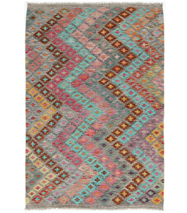 Kilim Old Style Dizajn Afghan 1677