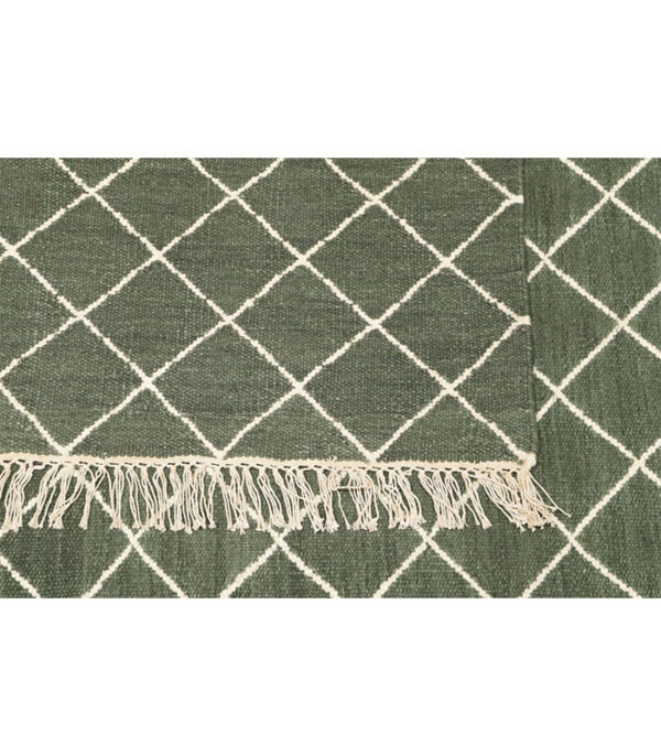 Modern Plain Kilim 556621-green - Slika 5
