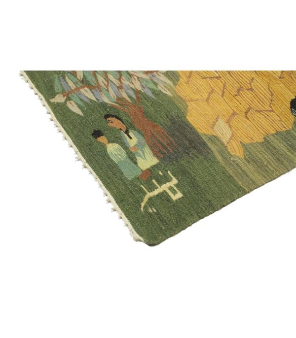 Original Egypt Handwoven Kilim Modern Design No. ER3 - (207×108 cm) - Slika 9