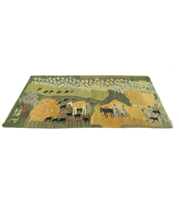 Original Egypt Handwoven Kilim Modern Design No. ER3 - (207×108 cm) - Slika 2