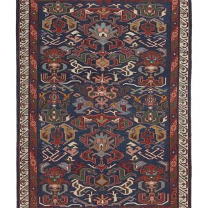 Old Kilim Russian Shirvan Kilim No. 74543