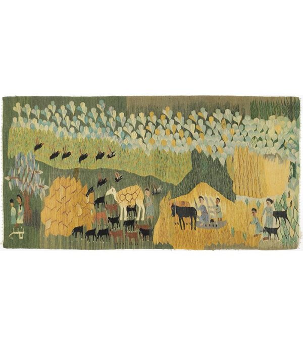 Original Egypt Handwoven Kilim Modern Design No. ER3