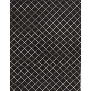 Modern Plain Kilim 556621-black
