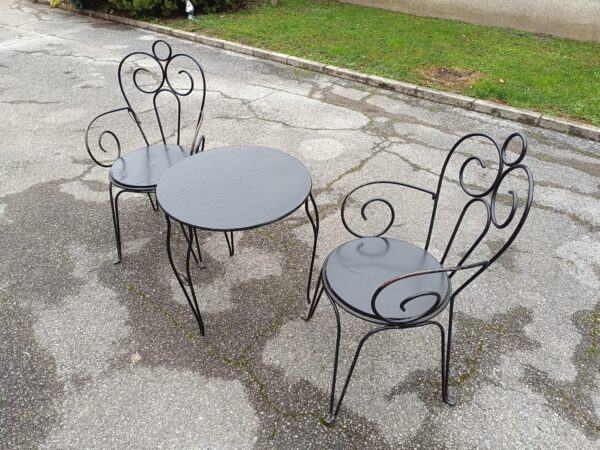 Vintage vrtni set – stol i dvije stolice - Slika 2