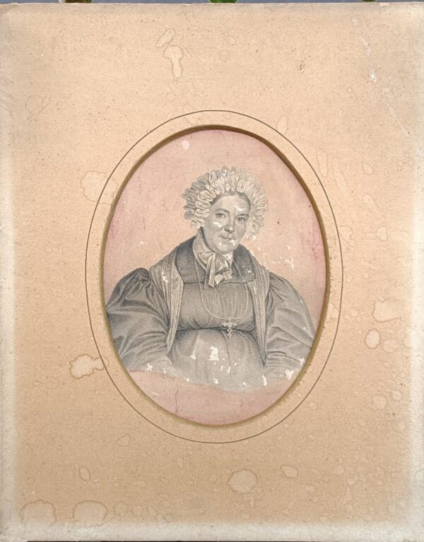 Bidermajer portret dame iz 1833. godine