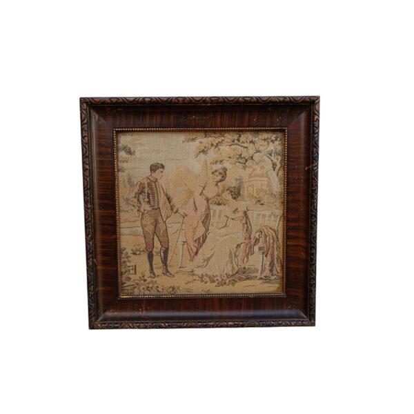 Elegantni antikni goblen dimenzija 30×30 cm