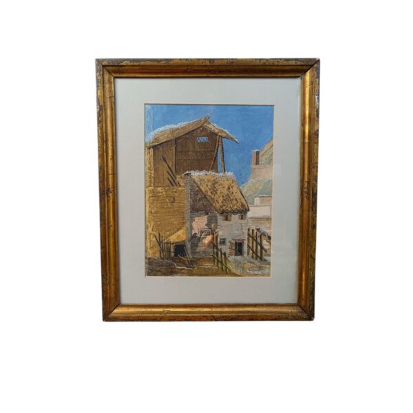 Antikna slika u zlatnom okviru 33,5×40 cm