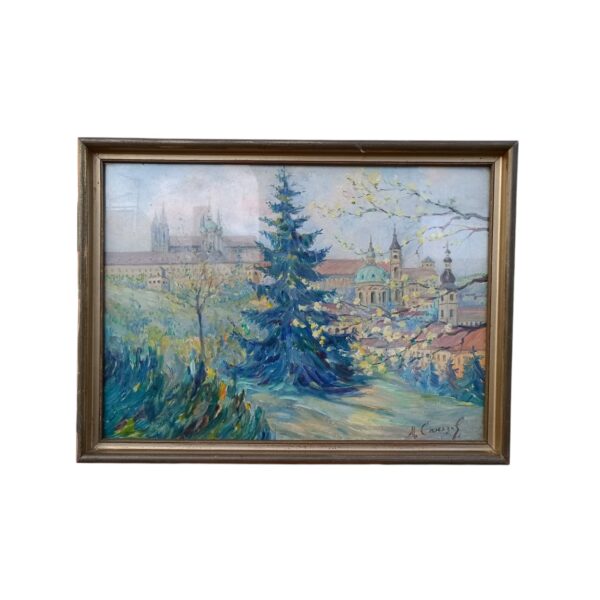 Pejzaž - Ulje na platnu, 52,5×39 cm