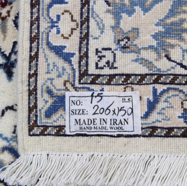 Nain Tepih 12 La Br. 15 (Nain Kashmar) – 206 x 150 cm - Slika 9