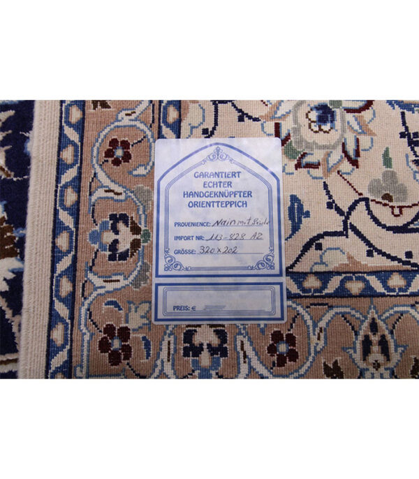 Nain 9 La Tepih Sa Svilom Br. 113-828 - 320 x 202 cm