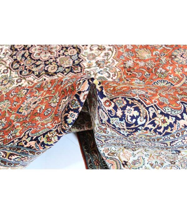 Indijski Originalni Kašmirski Tepih od Svile br. 622 - 300 x 247 cm - Slika 7
