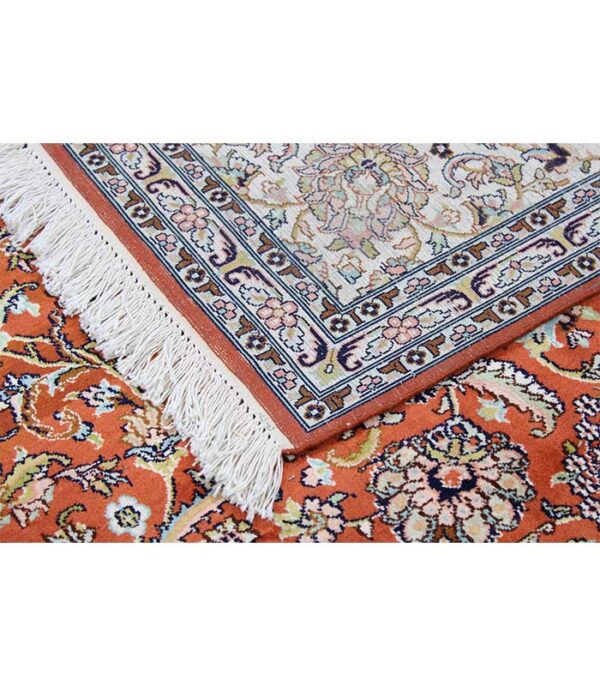 Indijski Originalni Kašmirski Tepih od Svile br. 622 - 300 x 247 cm - Slika 8