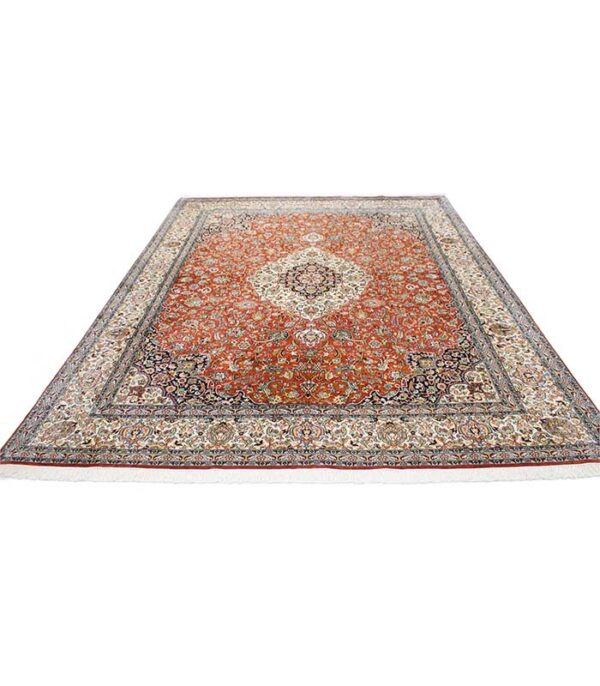 Indijski Originalni Kašmirski Tepih od Svile br. 622 - 300 x 247 cm - Slika 3