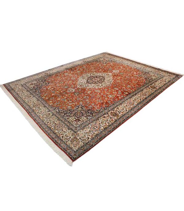 Indijski Originalni Kašmirski Tepih od Svile br. 622 - 300 x 247 cm - Slika 2