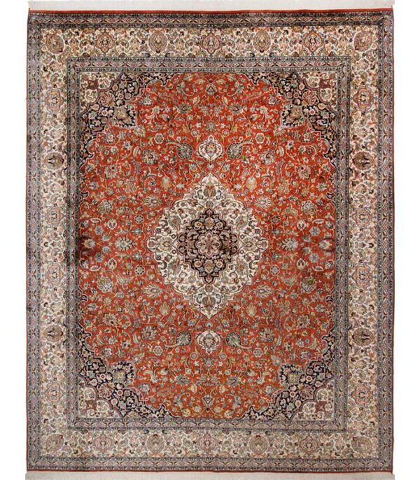 Indijski Originalni Kašmirski Tepih od Svile br. 622 - 300 x 247 cm