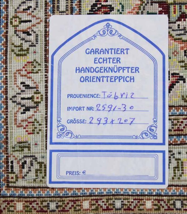 Perzijski tepih Tabriz 50 Raj No. 2591 - 293 x 207 cm