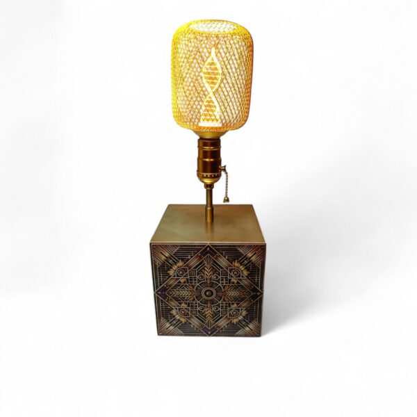 Dizajnerska Art Deco stolna lampa - Slika 5
