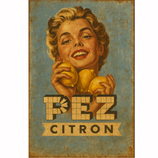 Vintage reklama "PEZ Citron"