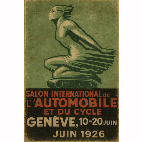 Vintage reklama "Salon International de l'Automobile"