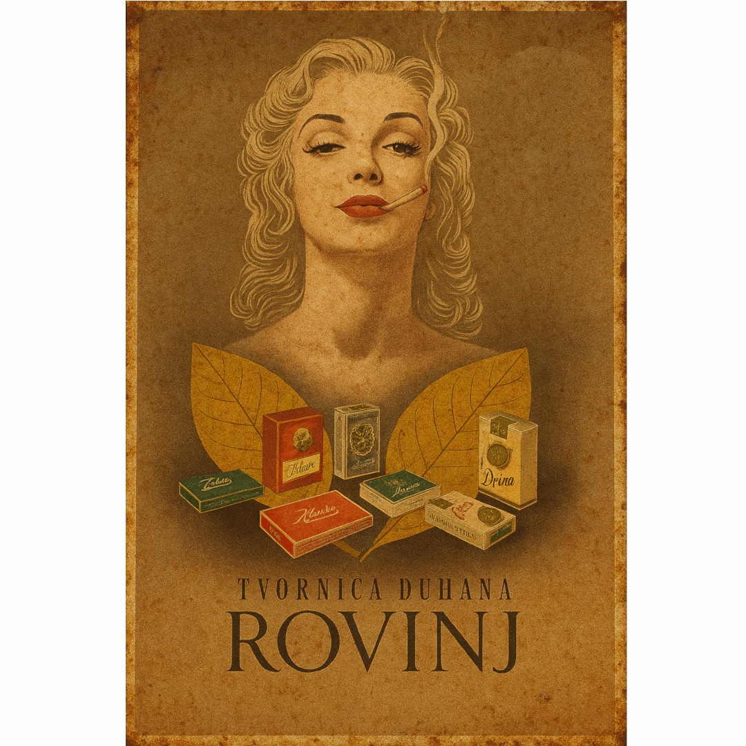 Vintage reklama "Tvornica duhana Rovinj"