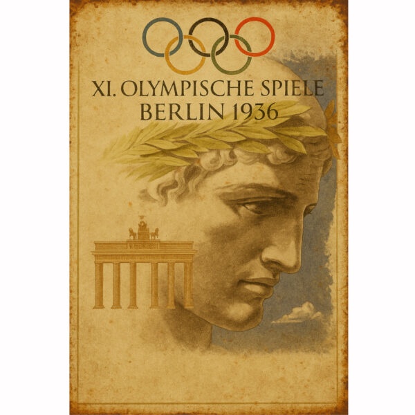 Vintage olimpijski plakat – Berlin 1936