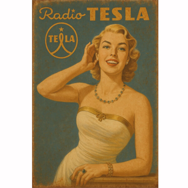 Retro plakat Radio Tesla