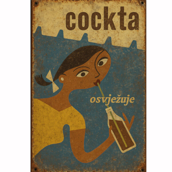 Vintage reklama "Cockta osvježuje"