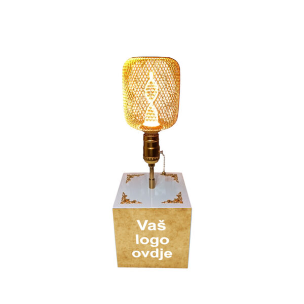 Personalizirana vintage stolna svjetiljka – s vašim logom - Slika 2