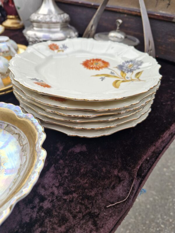 Set bavarskih desertnih tanjura – Pilzmann Tiefenfurt, 1950-e