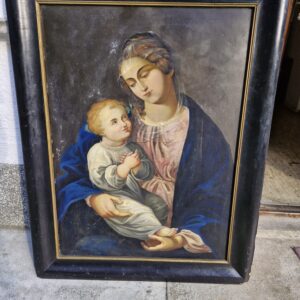 Madona s djetetom – ulje na limu, kasni barok