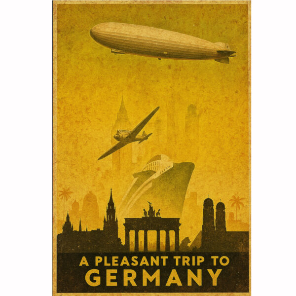 Vintage reklama "A Pleasant Trip to Germany"