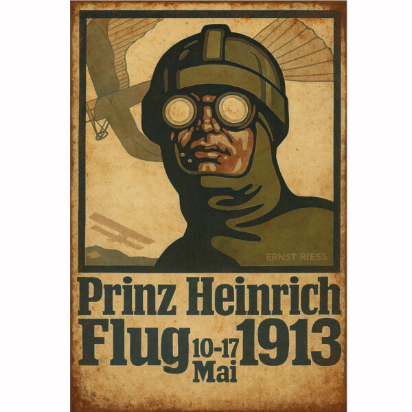 Prinz Heinrich Flug 1913 – zrakoplovna vintage reklama