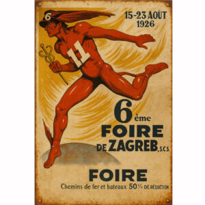 6ème Foire de Zagreb 1926. – vintage plakat Zagrebačkog zbora