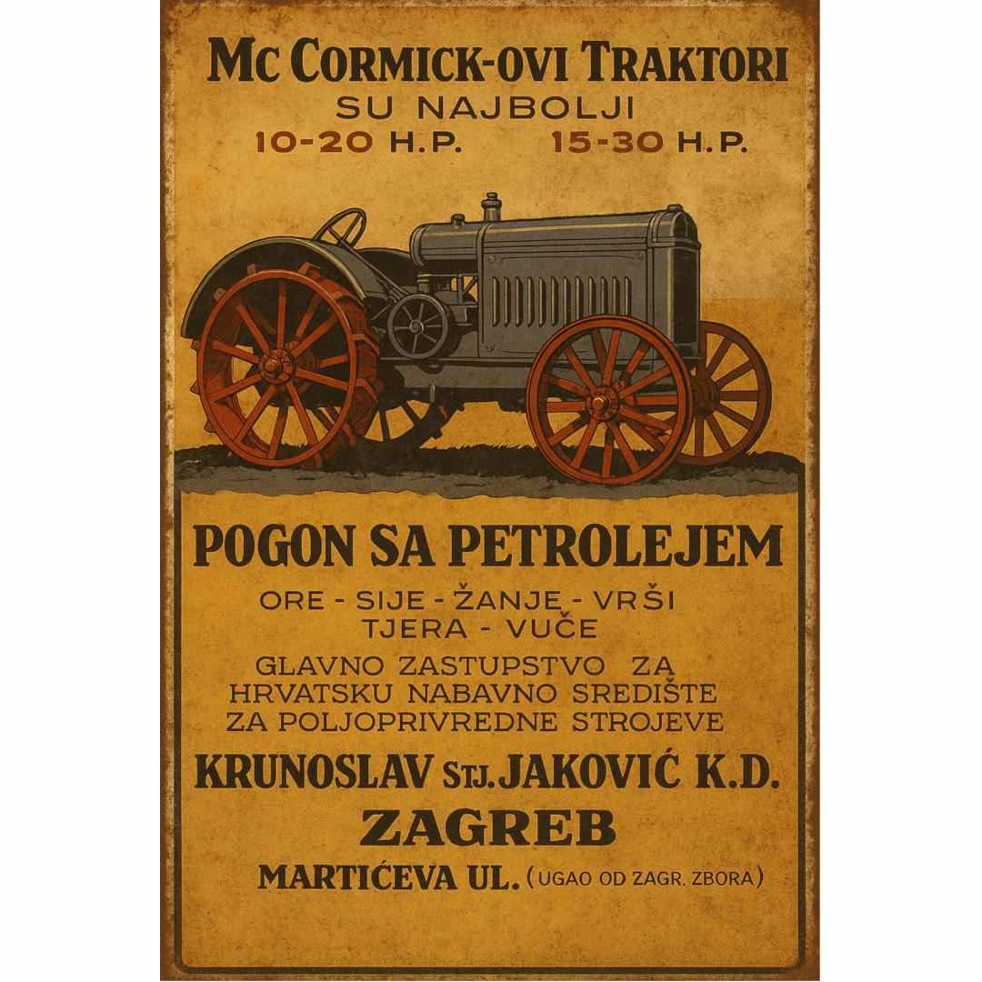 Mc Cormick-ovi traktori – vintage reklama