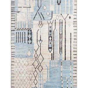 Afganistanski tepih Berber dizajna 3196 - 293 x 197 cm