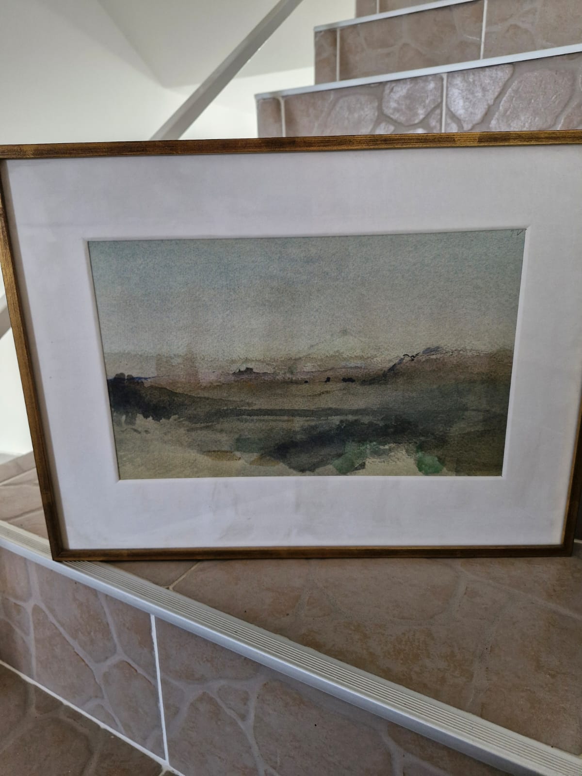 Josip Vaništa – Apstraktni pejzaž, akvarel