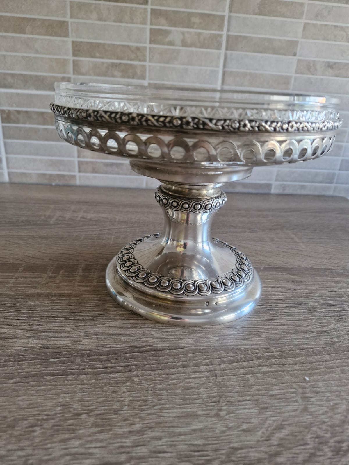 Diana srebrni Aufsatz s originalnim kristalnim uloškom, 503 g - Slika 3