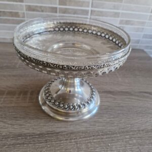 Diana srebrni Aufsatz s originalnim kristalnim uloškom, 503 g