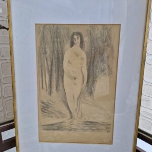 Josip Vaništa – Litografija s aktom, rani rad