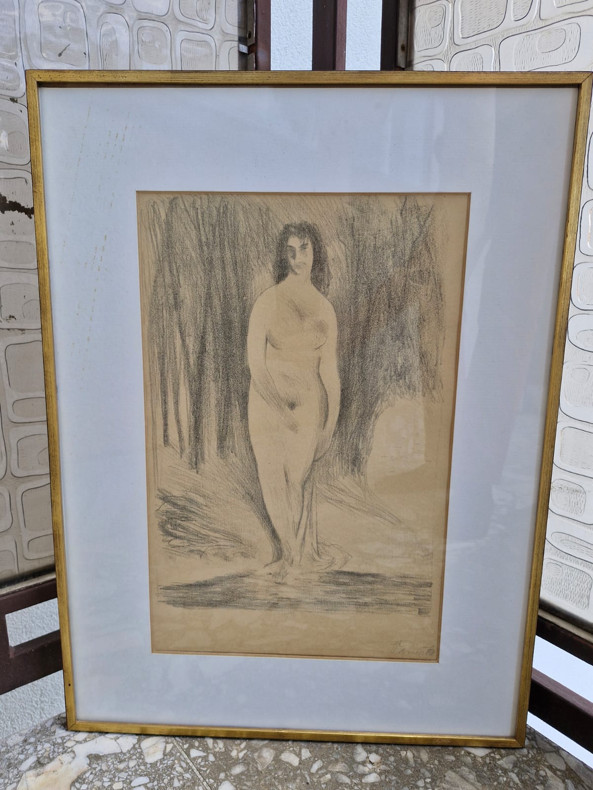 Josip Vaništa – Litografija s aktom, rani rad