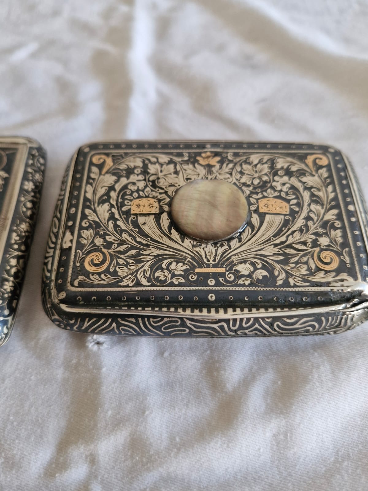 Srebrna kutija za duhan – tursko Tula srebro, 120 g